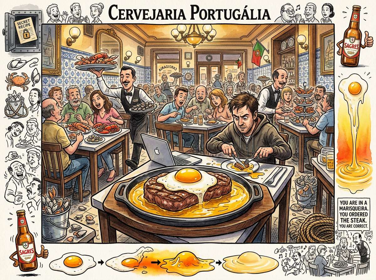 Bife da Portugália illustration