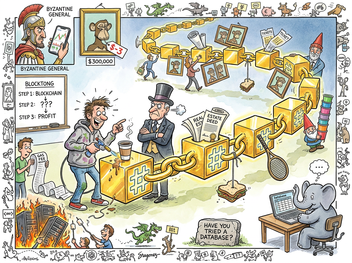 Blockchain illustration