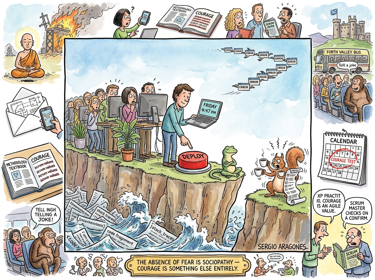 Courage illustration