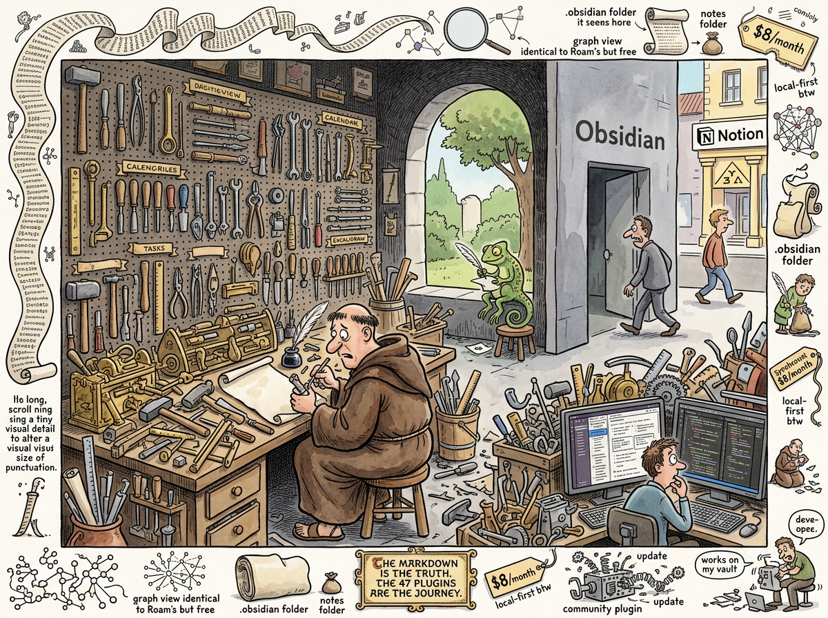 Obsidian illustration