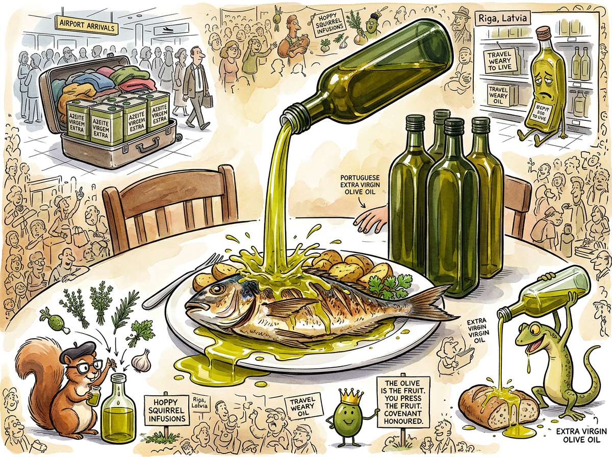 Olive Oil illustration