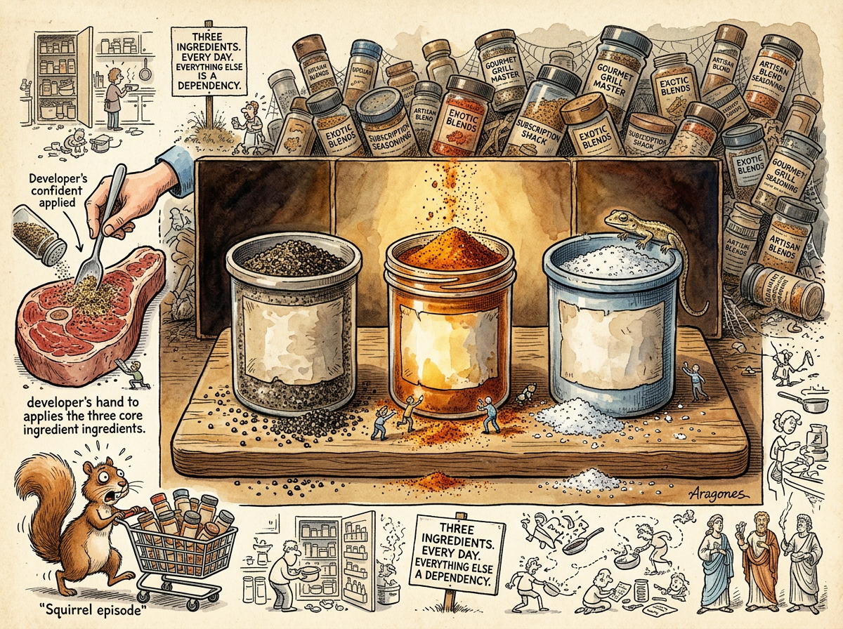 Pepper Smoke Salt illustration