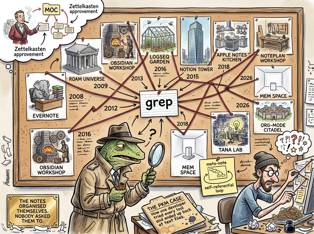 PKM Map of Content illustration