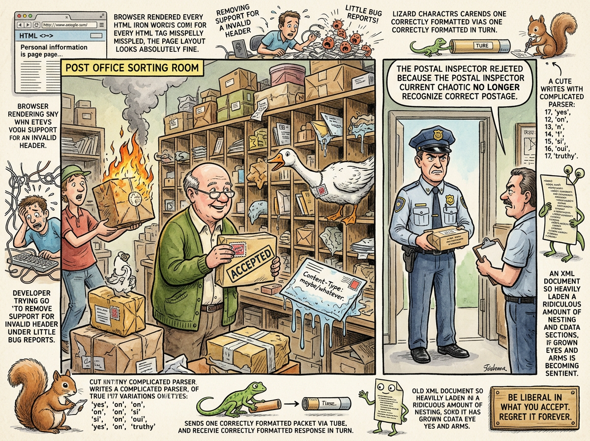 Postel's Law illustration