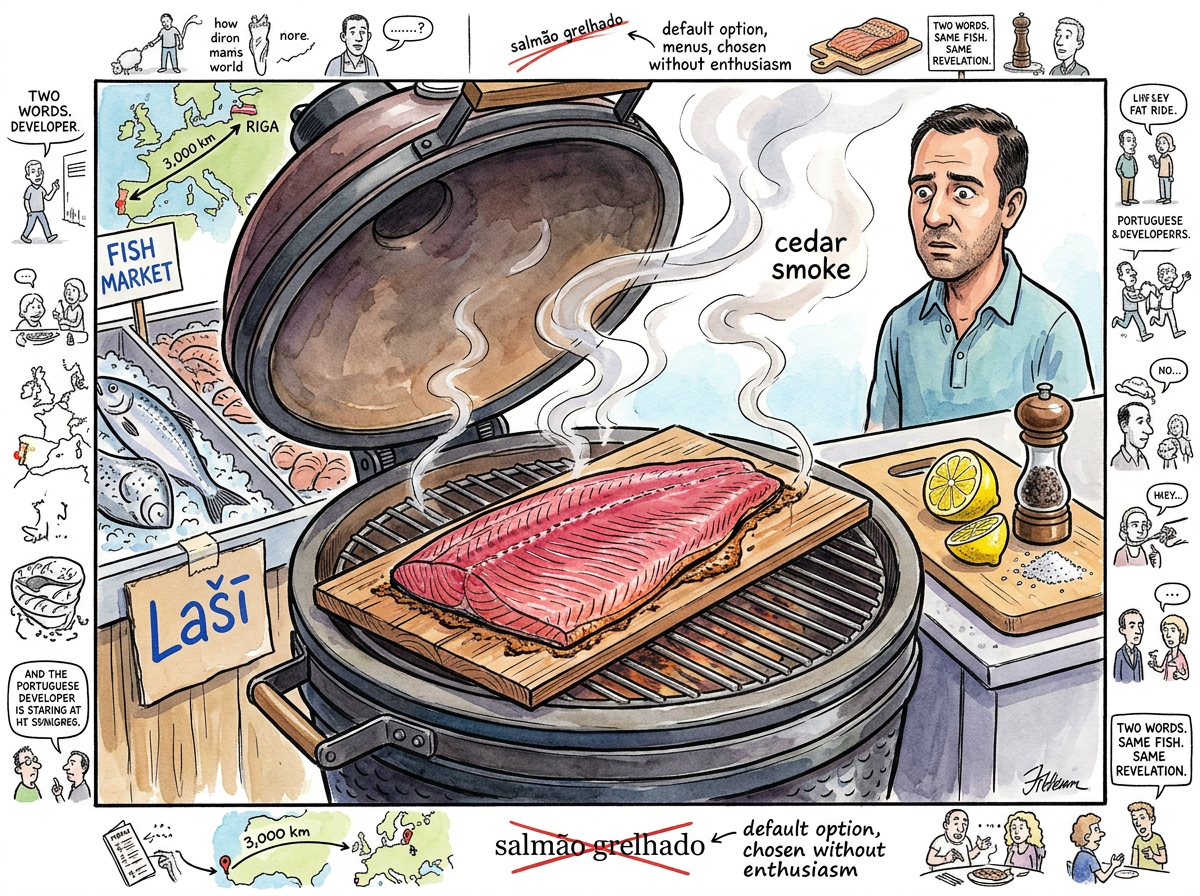 Salmão (Lašī) illustration