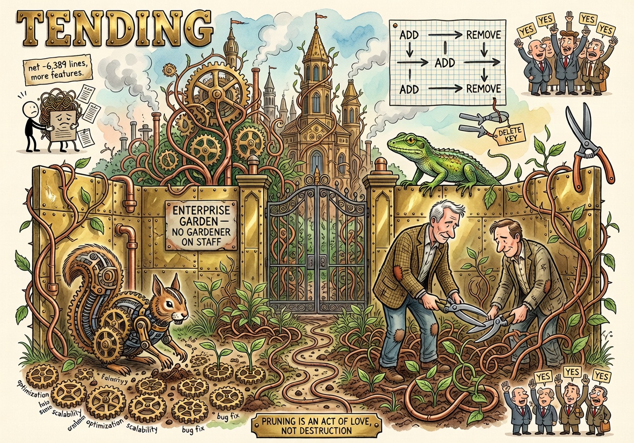 Tending illustration