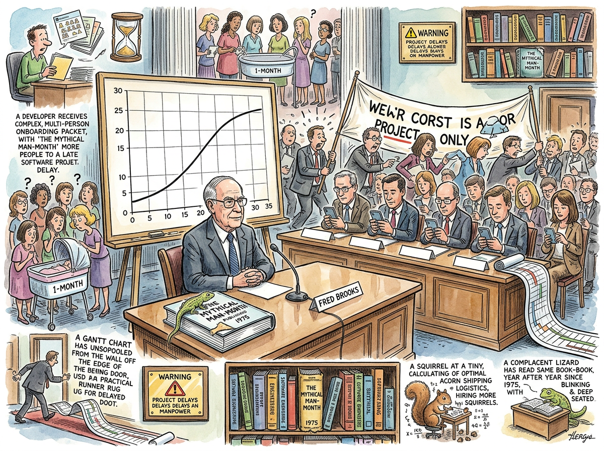 The Mythical Man-Month illustration